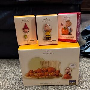 Hallmark Keepsake Peanuts Ornaments Charlie Brown Snoopy Linus Lucy Halloween